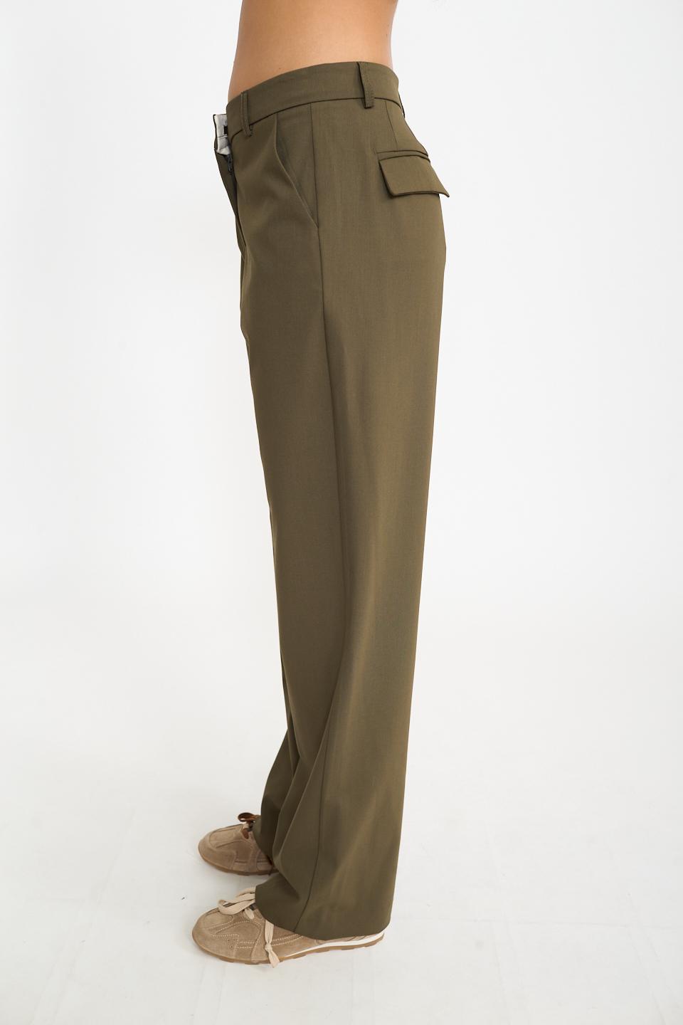 Pantalone gamba dritta verde l. - Autunno - Inverno 2026 | Brend