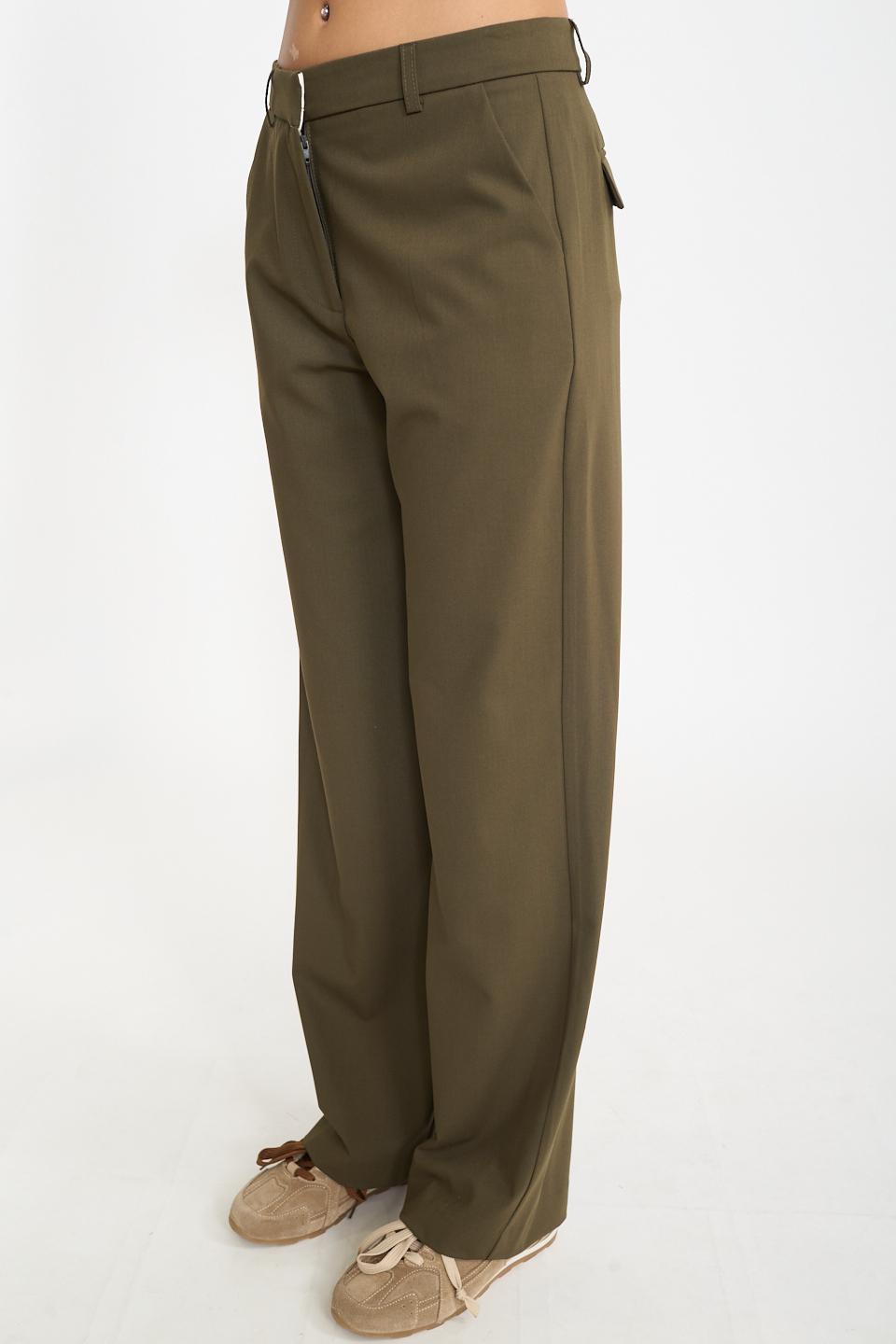 Pantalone gamba dritta verde l. - Autunno - Inverno 2026 | Brend