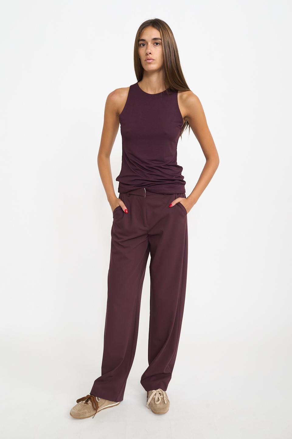 Pantalone gamba dritta vino - Autunno - Inverno 2025 | Brend