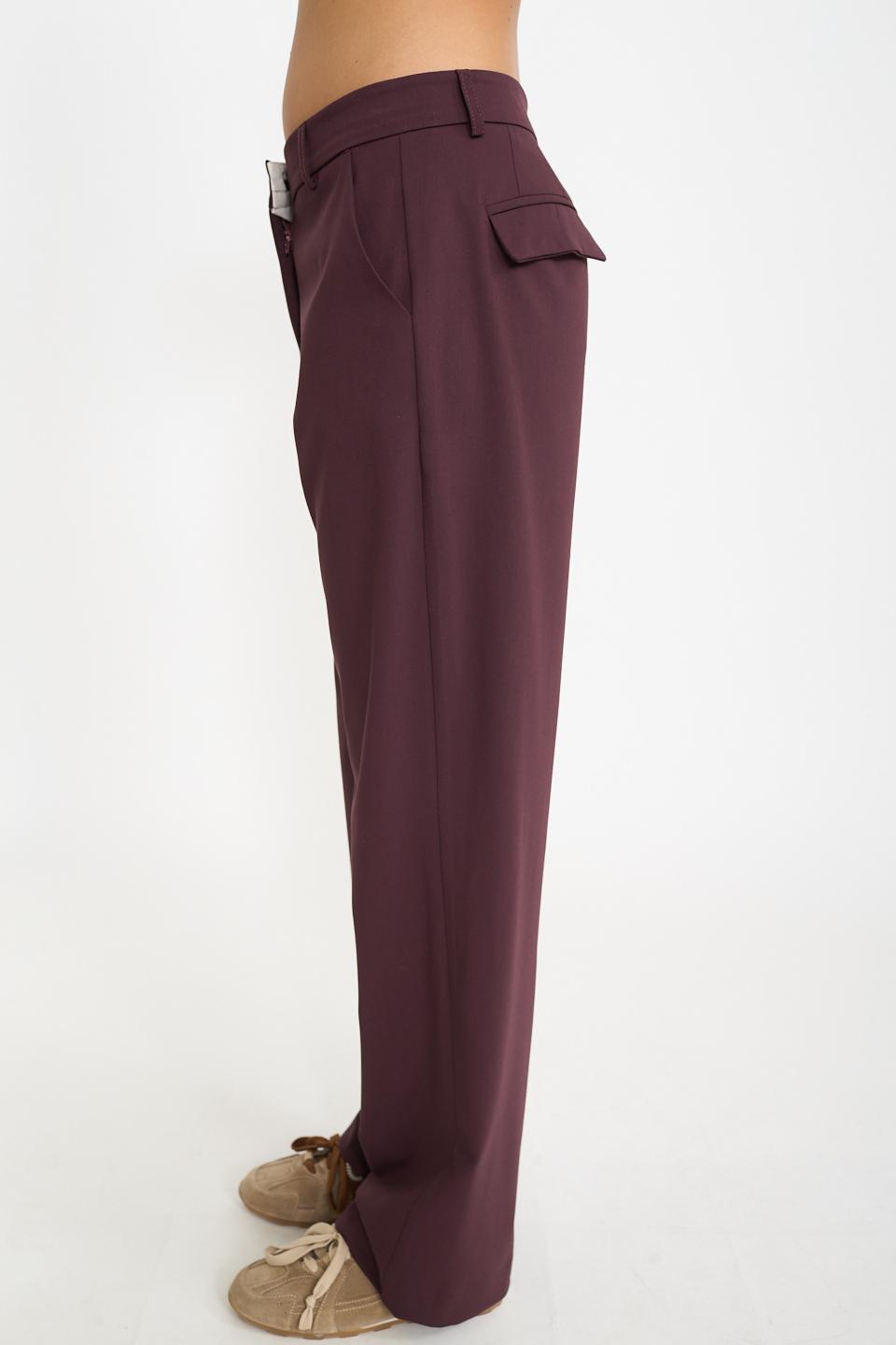 Pantalone gamba dritta vino - Autunno - Inverno 2026 | Brend