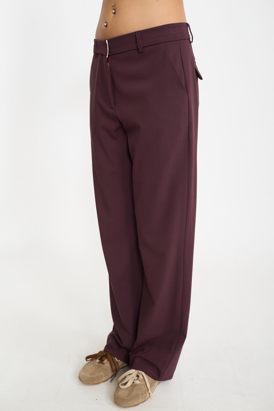 Pantalone gamba dritta vino - Autunno - Inverno 2026 | Brend