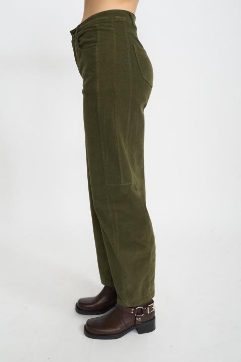 Pantalone barrel velluto militare - Autunno - Inverno 2025 | Brend
