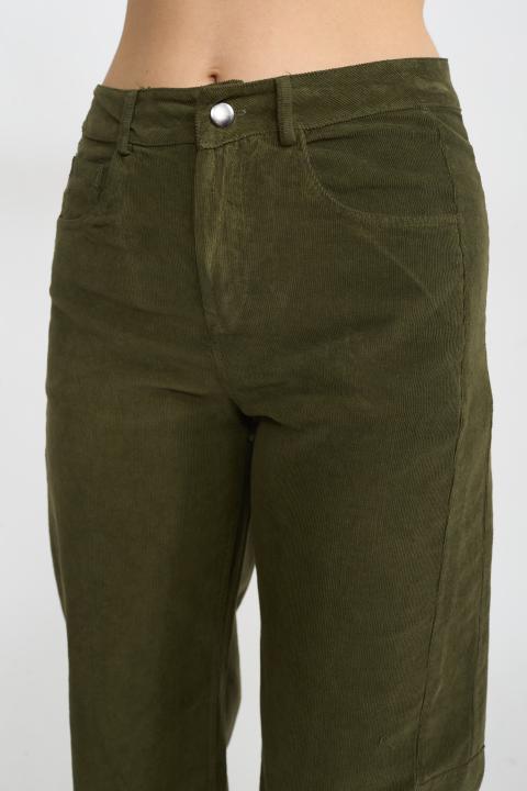Pantalone barrel velluto militare - Autunno - Inverno 2025 | Brend