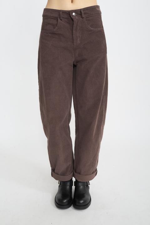 Pantalone barrel velluto moro - Autunno - Inverno 2025 | Brend