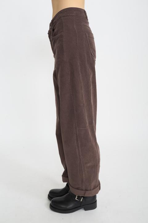 Pantalone barrel velluto moro - Autunno - Inverno 2025 | Brend