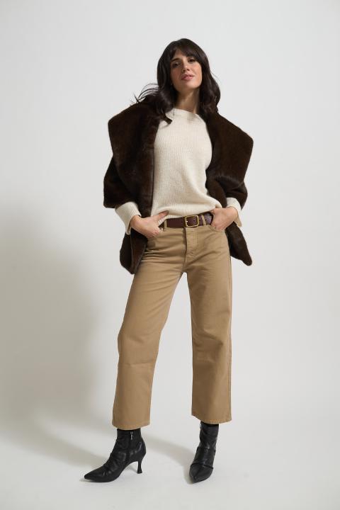 Jeans gamba dritta beige - Autunno - Inverno 2025 | Brend