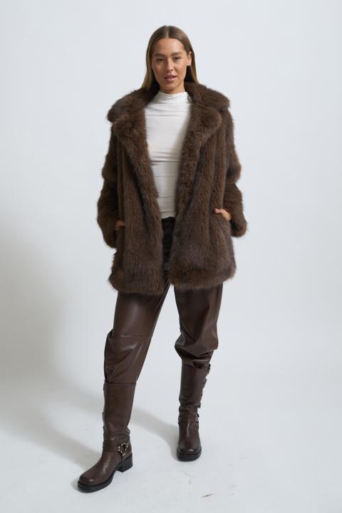 Pelliccia collo revers moro - Autunno - Inverno 2025 | Brend
