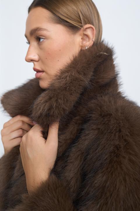 Pelliccia collo revers moro - Autunno - Inverno 2025 | Brend