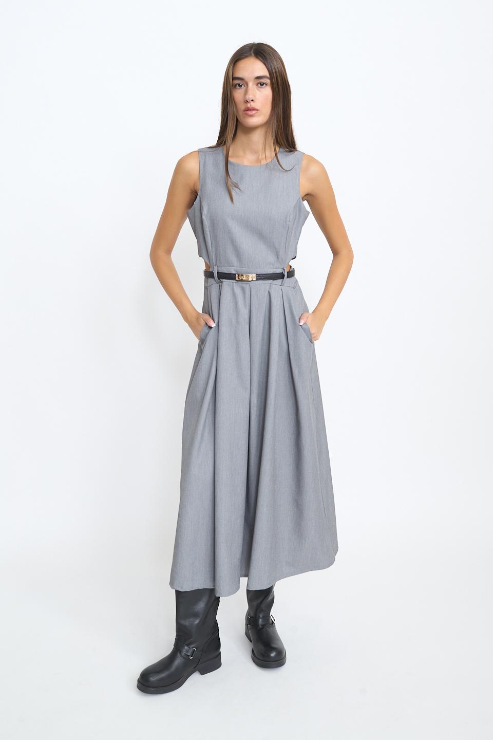 Scamiciata cut-out vita grigio - Autunno - Inverno 2025 | Brend