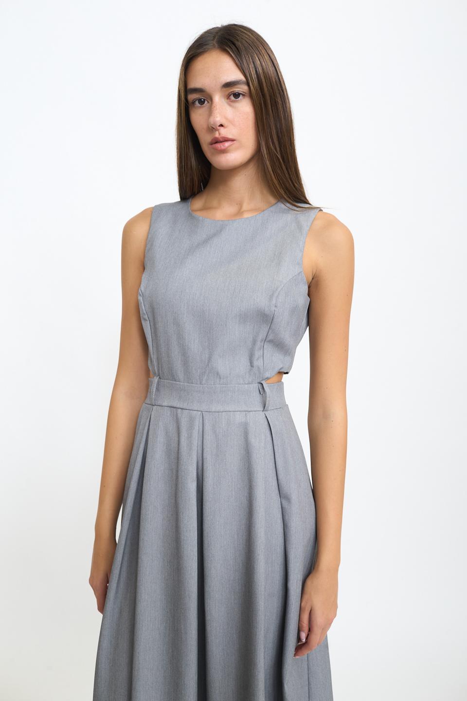 Scamiciata cut-out vita grigio - Autunno - Inverno 2025 | Brend