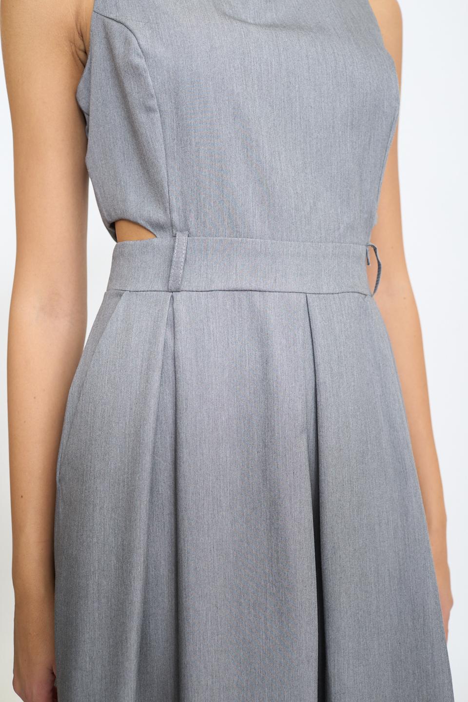 Scamiciata cut-out vita grigio - Autunno - Inverno 2025 | Brend