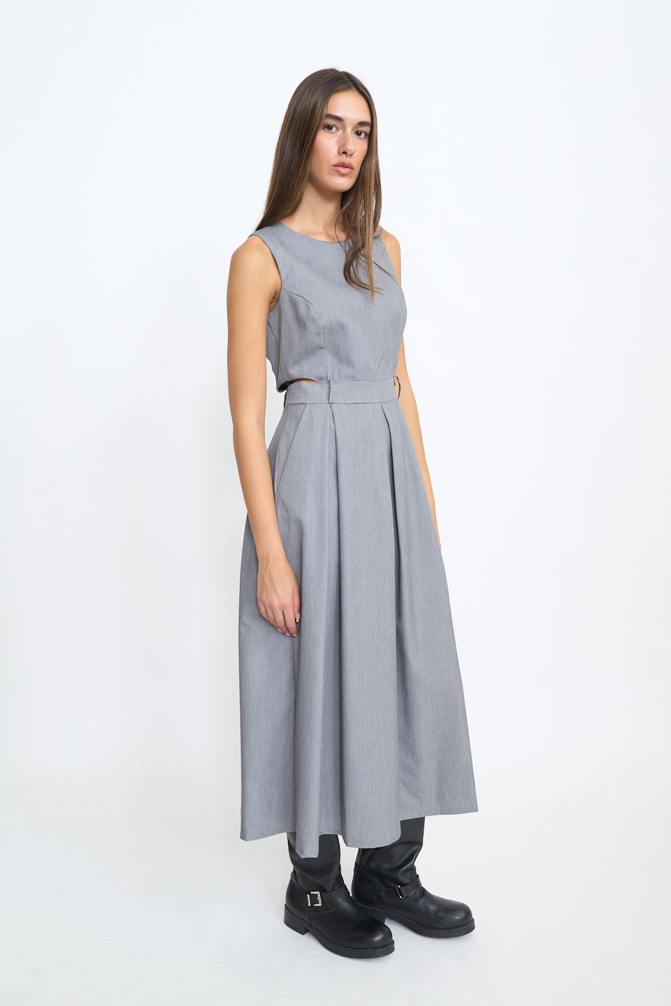 Scamiciata cut-out vita grigio - Autunno - Inverno 2025 | Brend