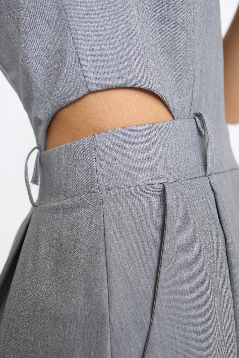 Scamiciata cut-out vita grigio - Autunno - Inverno 2025 | Brend