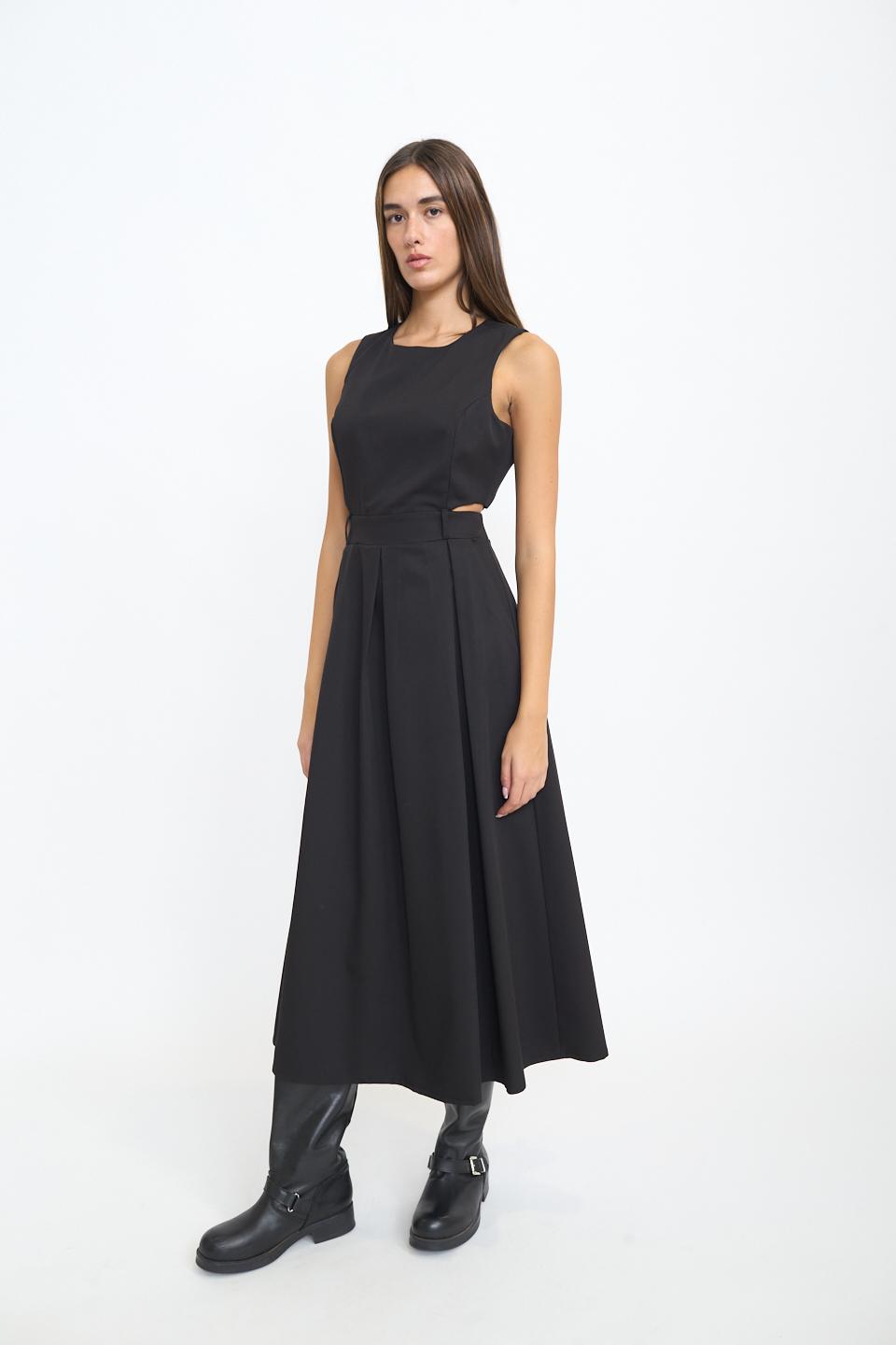 Scamiciata cut-out vita nero - Autunno - Inverno 2025 | Brend