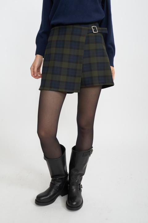 Shorts portafoglio check check moro celeste - Autunno - Inverno 2025 | Brend