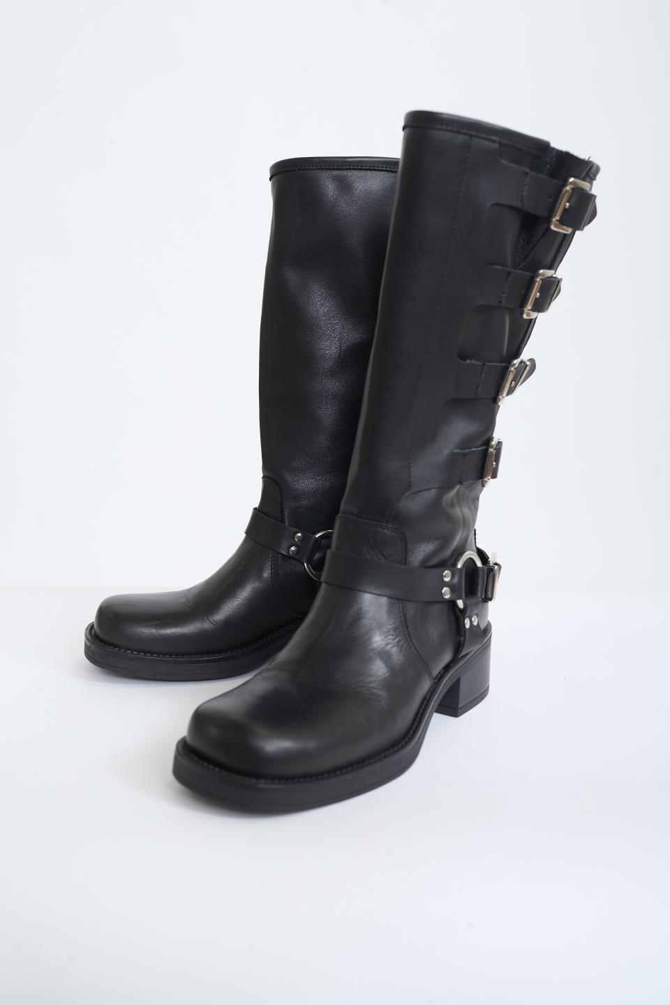 Stivale multi-fibbie nero - Autunno - Inverno 2025 | Brend