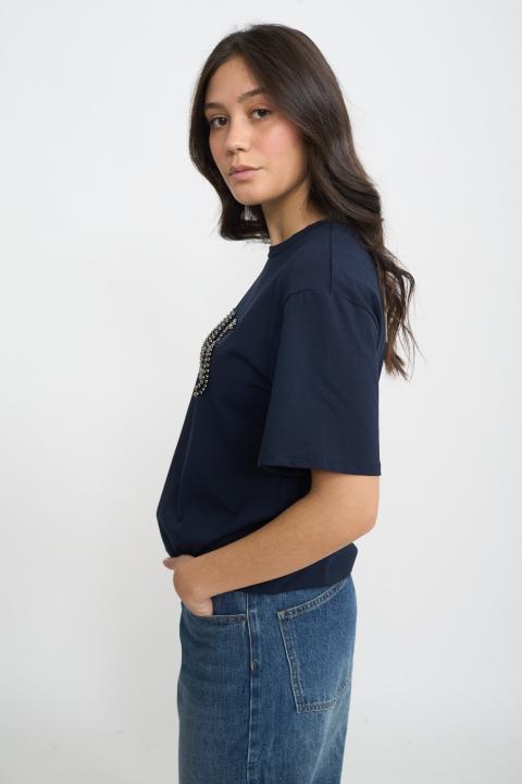 T-shirt n.5 borchie blu - Autunno - Inverno 2025 | Brend