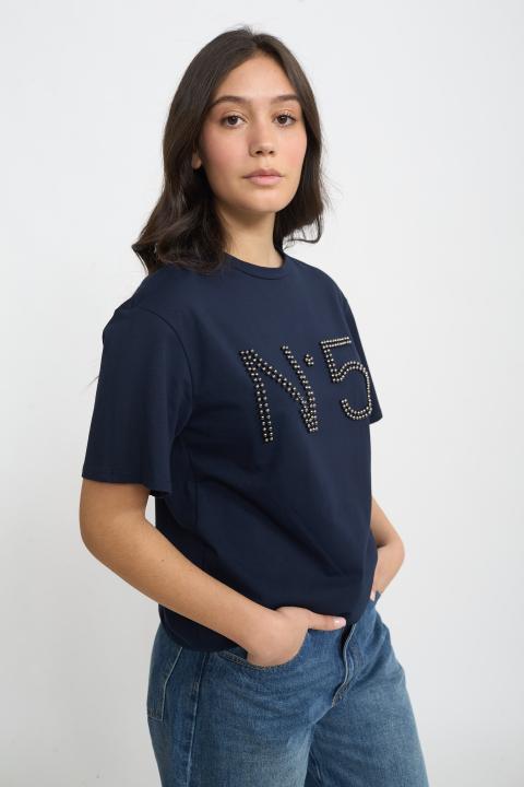 T-shirt n.5 borchie blu - Autunno - Inverno 2025 | Brend