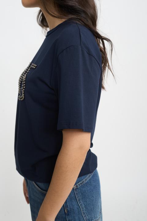 T-shirt n.5 borchie blu - Autunno - Inverno 2025 | Brend