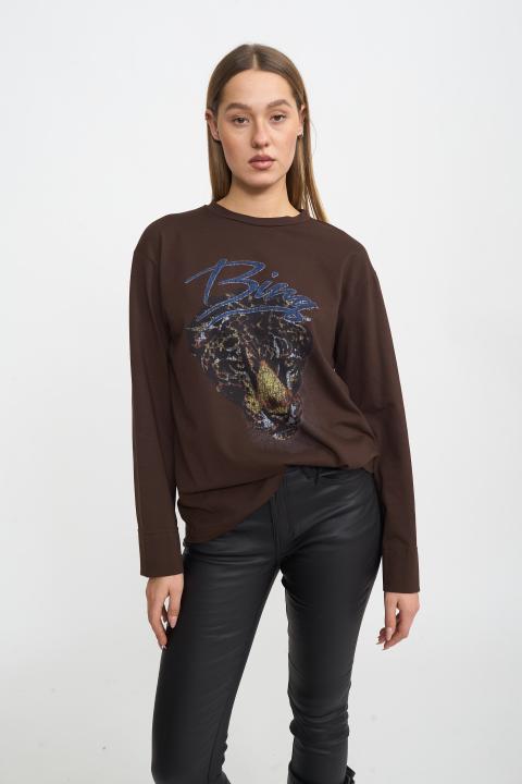 T-shirt manica lunga Leopardo moro - Autunno - Inverno 2025 | Brend