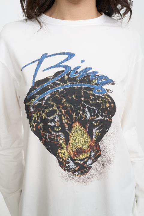 T-shirt manica lunga Leopardo panna - Autunno - Inverno 2025 | Brend