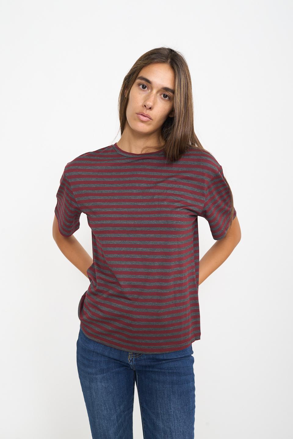 T-shirt over rigata | Brend