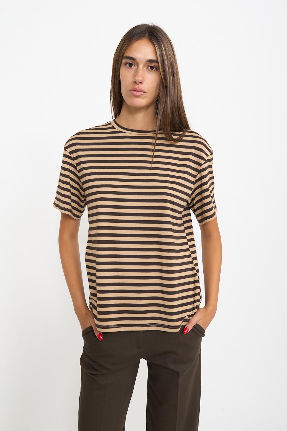 T-shirt over rigata rigo moro - Autunno - Inverno 2025 | Brend