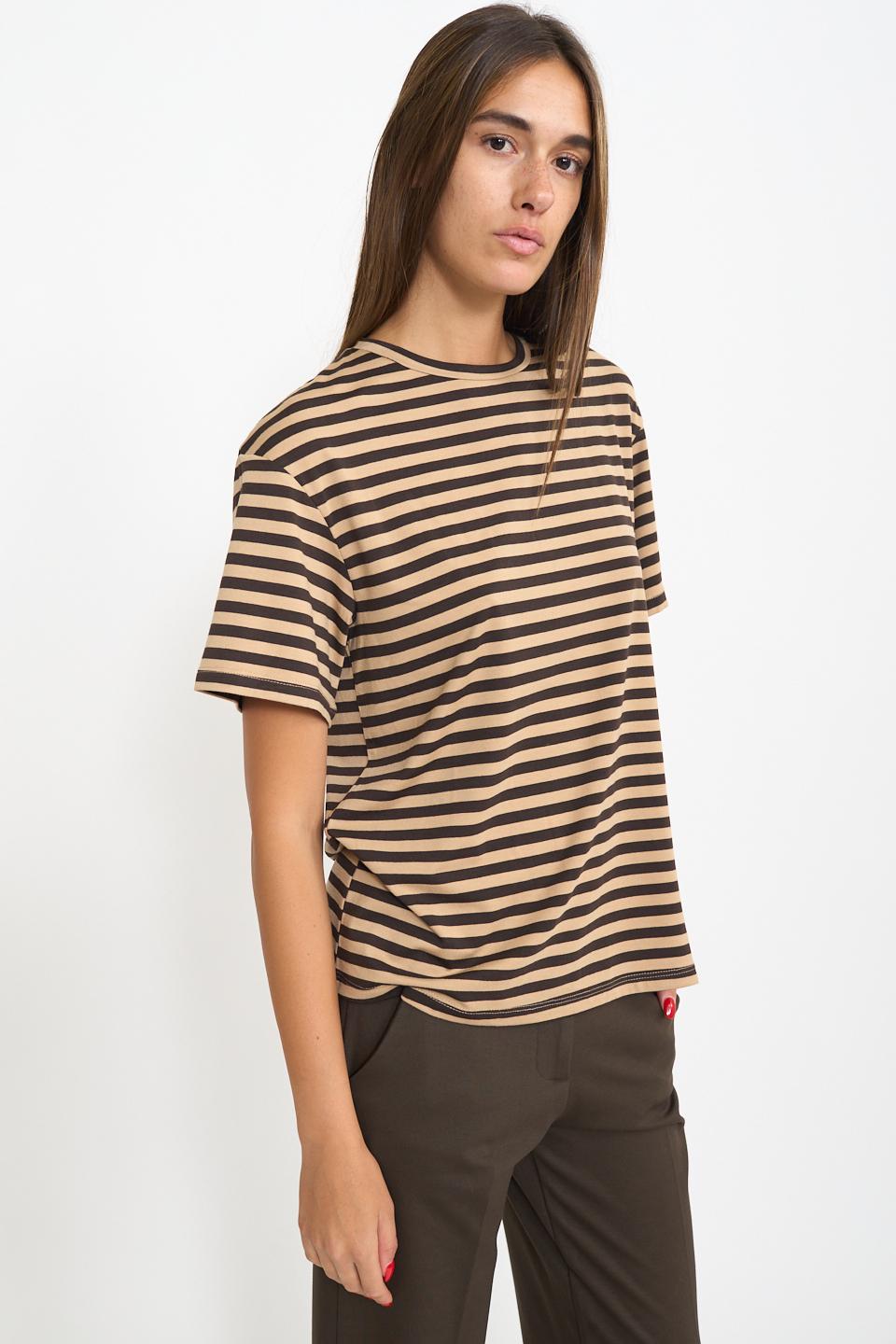 T-shirt over rigata rigo moro - Autunno - Inverno 2026 | Brend