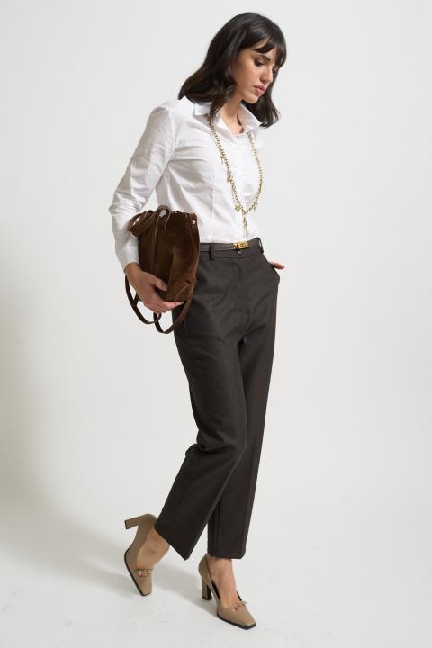 Pantalone modello uomo gessato moro - Autunno - Inverno 2025 | Brend