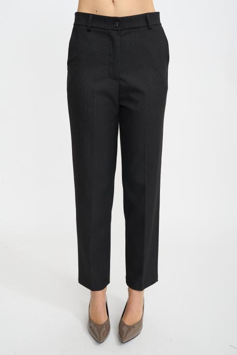 Pantalone modello uomo gessato nero - Autunno - Inverno 2025 | Brend