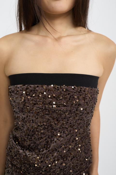 Top fascia paillettes moro - Autunno - Inverno 2025 | Brend