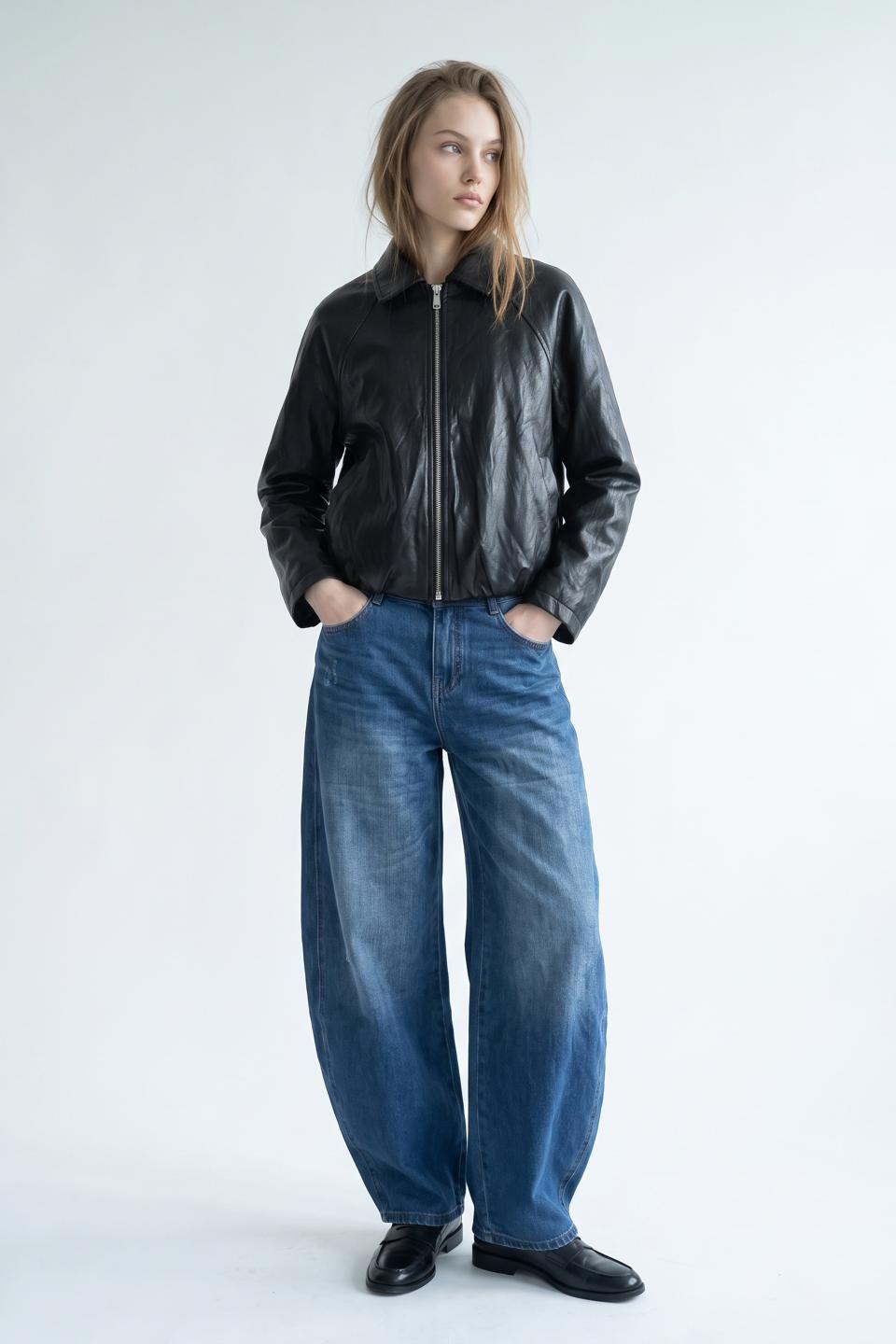 Bomber effetto pelle | Brend