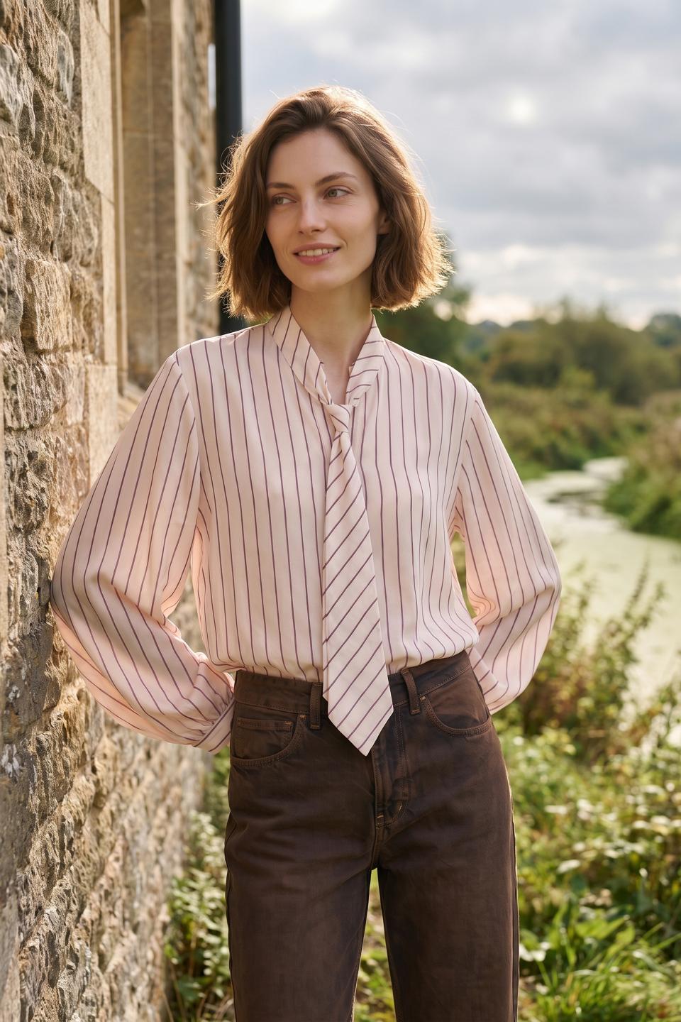 Camicia cravatta lyocell | Brend