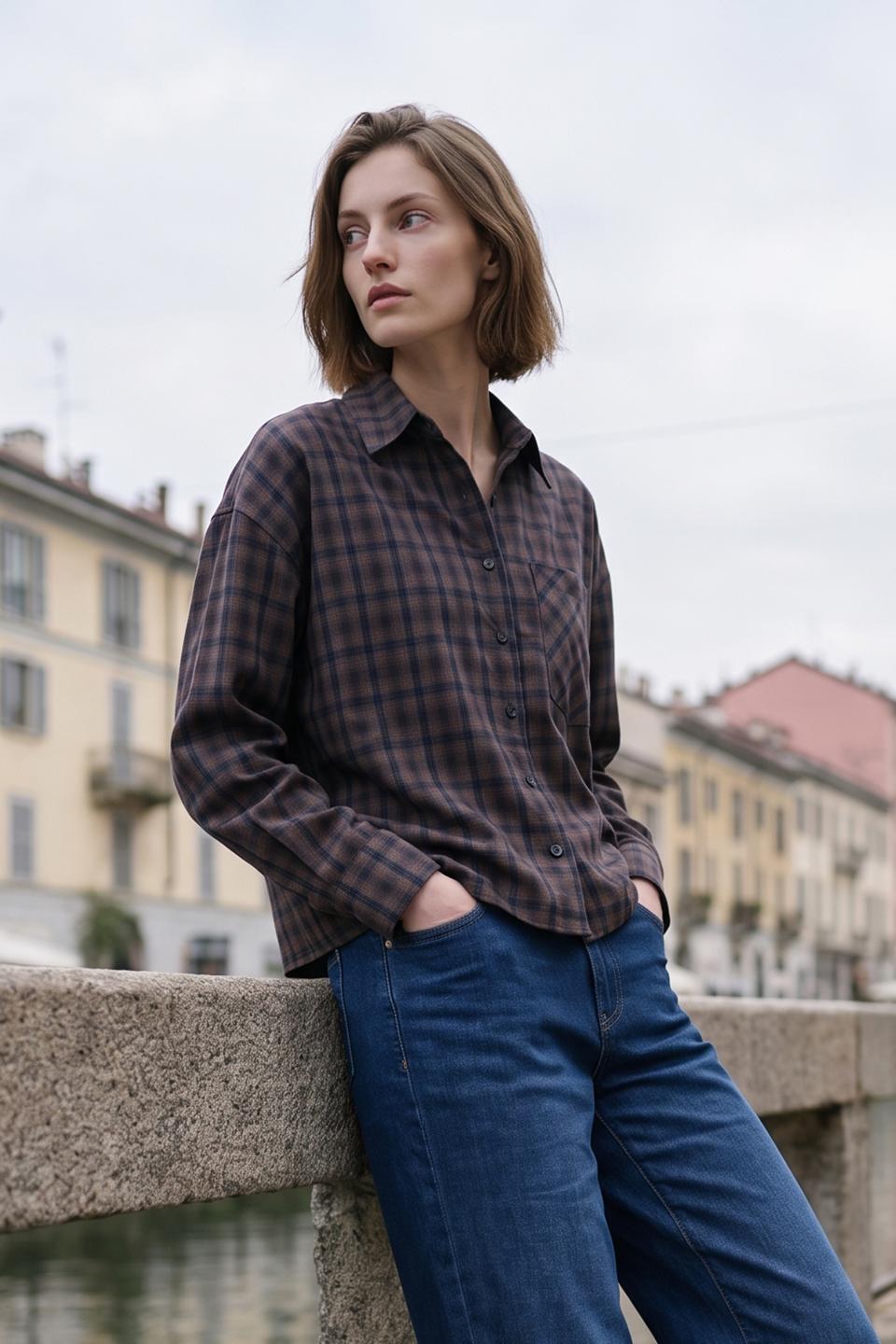 Camicia check taschino | Brend