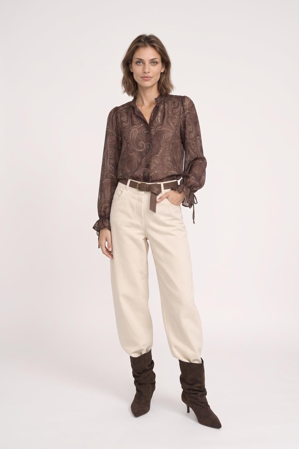 Camicia georgette stampata | Brend
