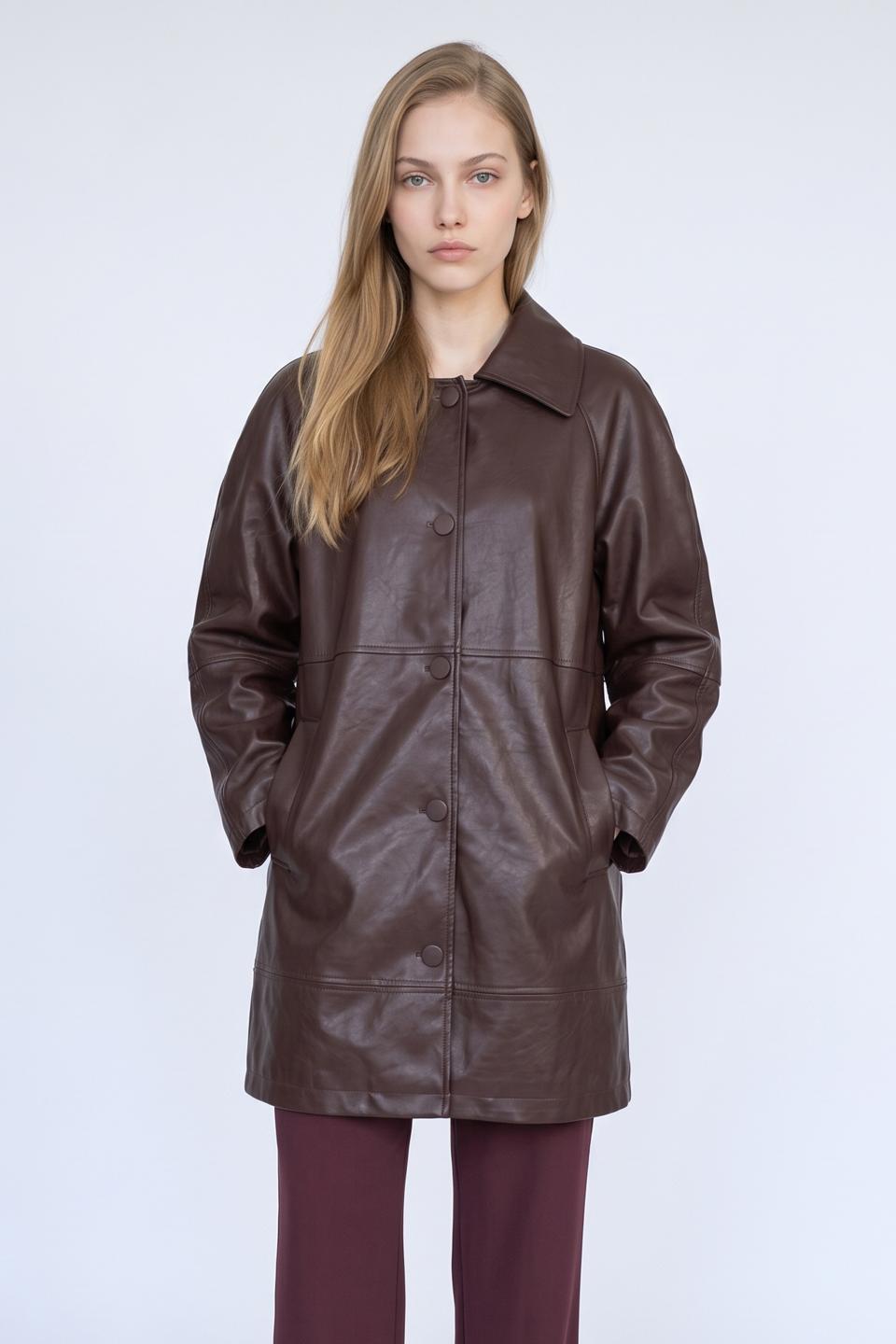 Cappotto effetto pelle | Brend