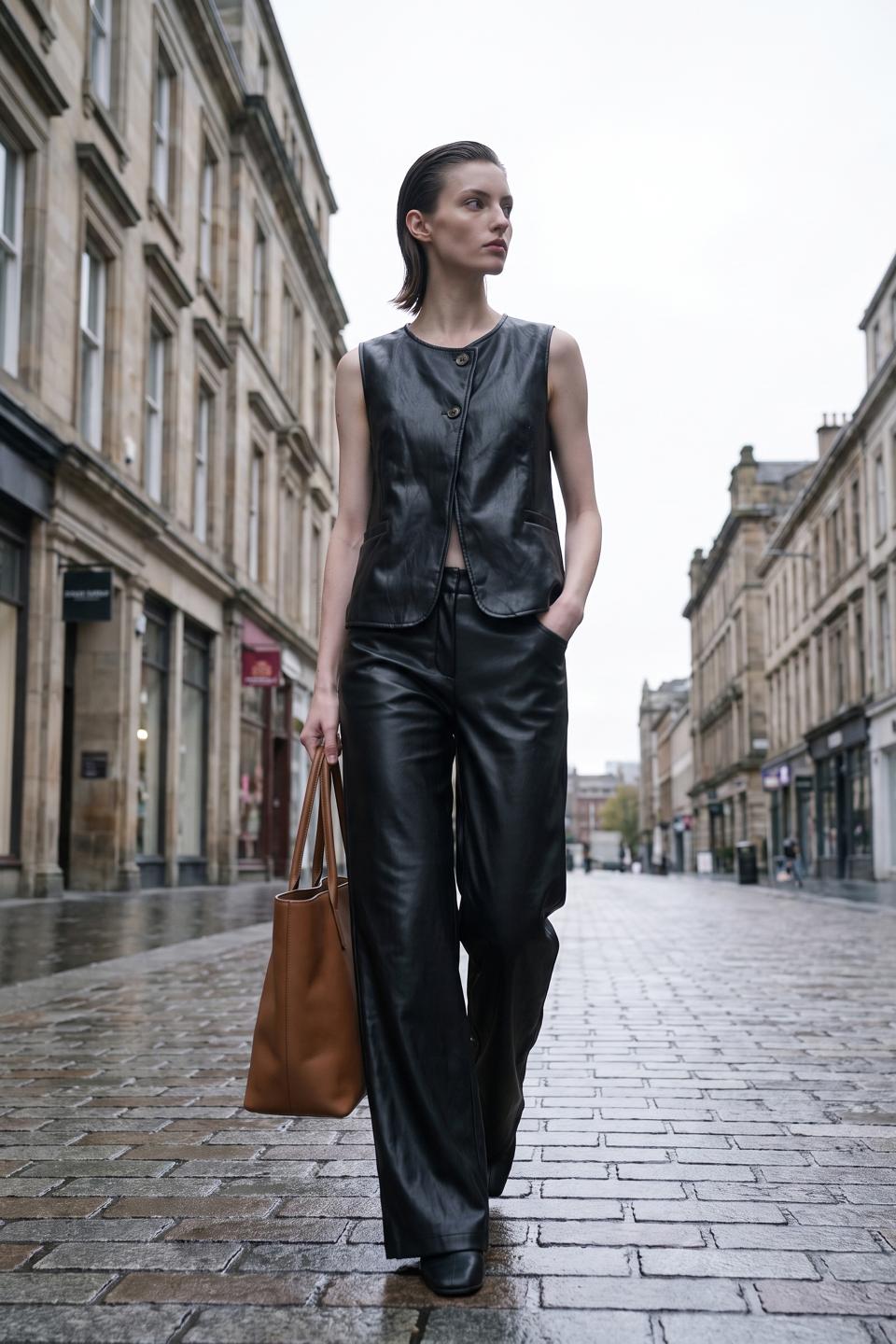Gilet effetto pelle | Brend