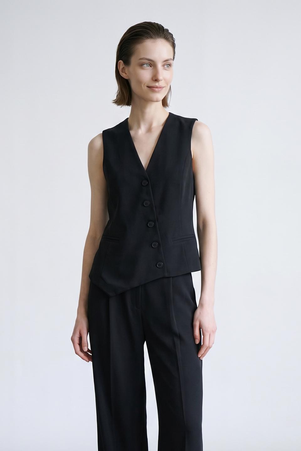 Gilet abbottonatura trasversale | Brend