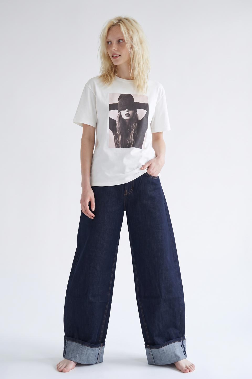 Jeans barrel risvolto | Brend