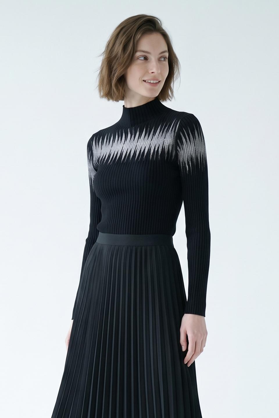 Maglia costine taglio laser | Brend