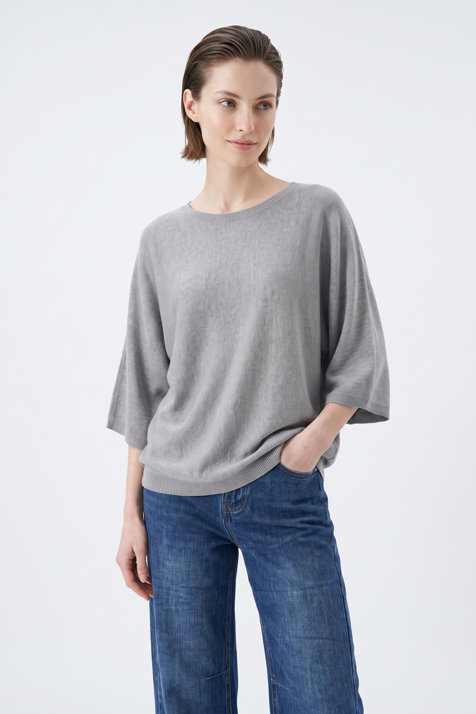 Maglia paricollo manica ampia | Brend