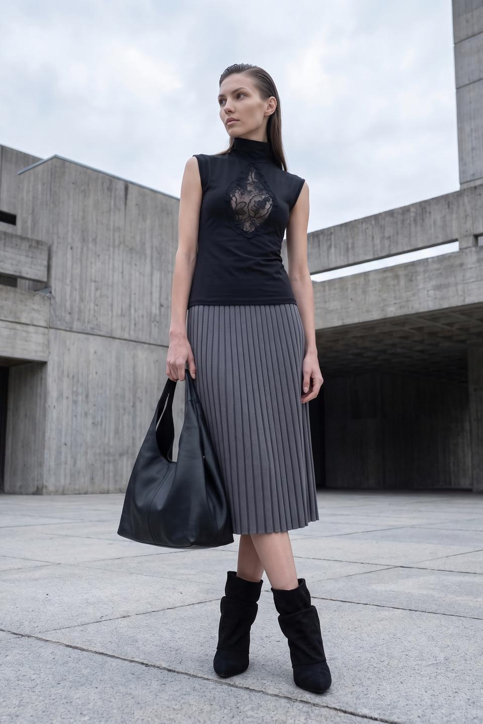 Maglia lupetto smanicata | Brend