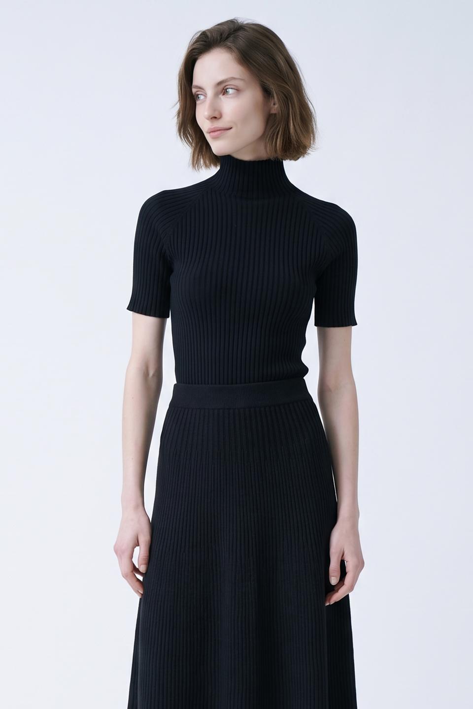 Maglia lupetto costina | Brend
