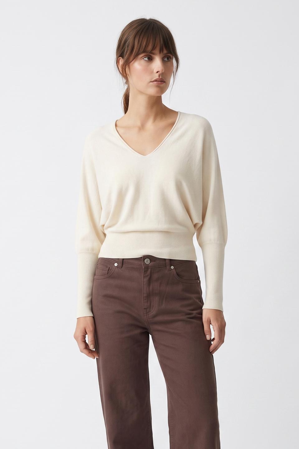 Maglia pipistrello scollo V | Brend