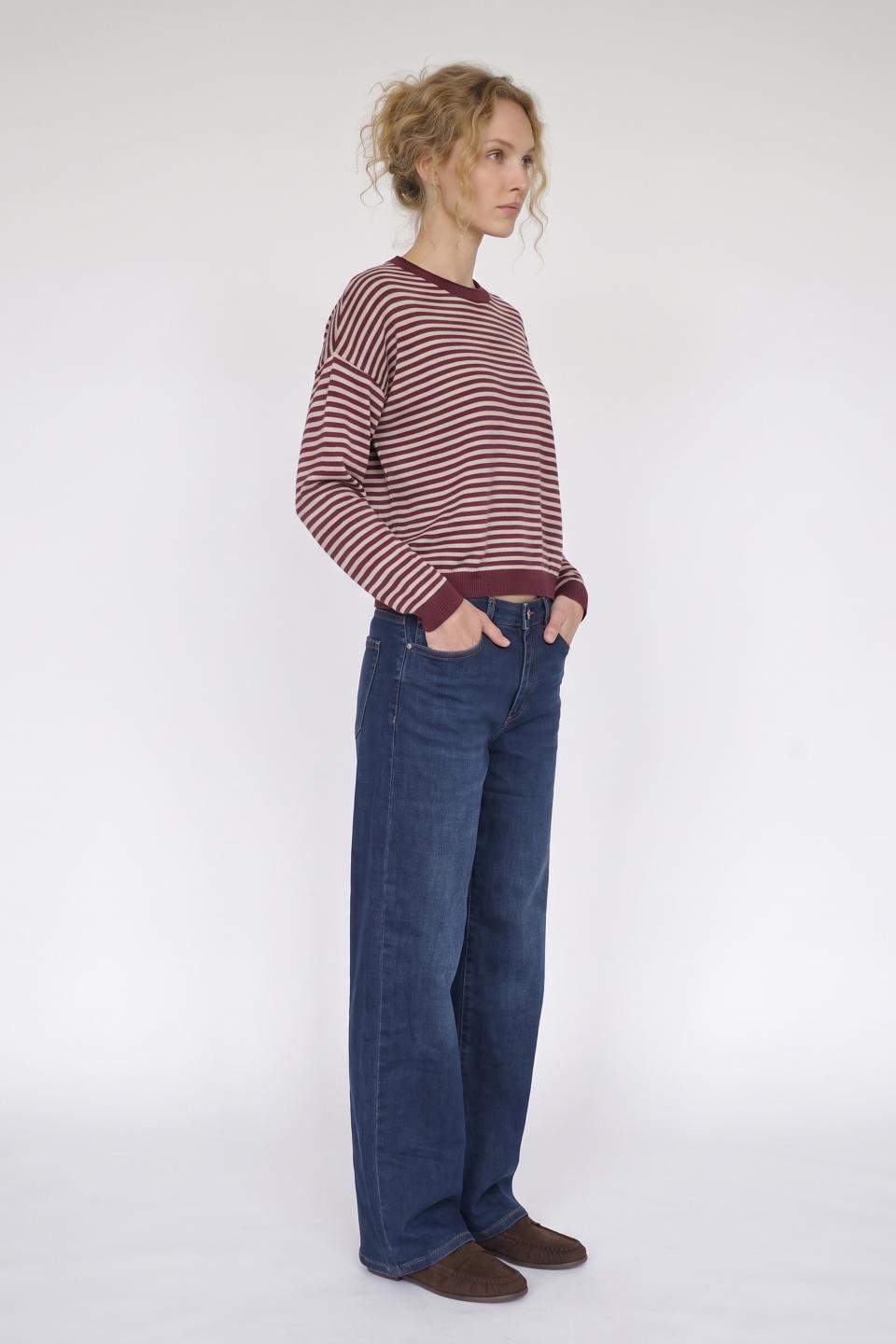 Maglia girocollo righe | Brend