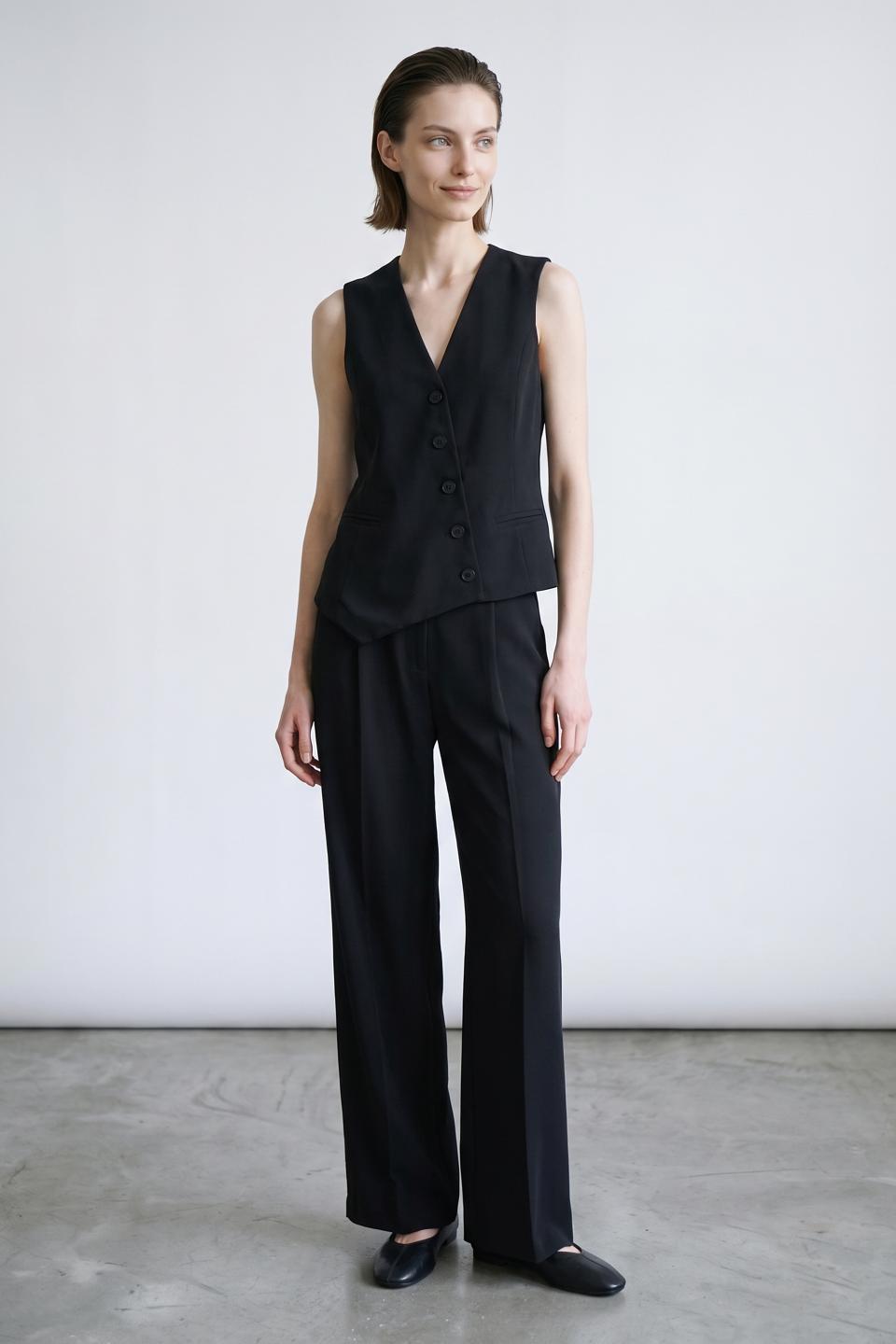 Pantalone gamba dritta pinces | Brend