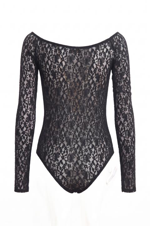 Body scollo barca pizzo nero - Autunno - Inverno 2027 | Brend