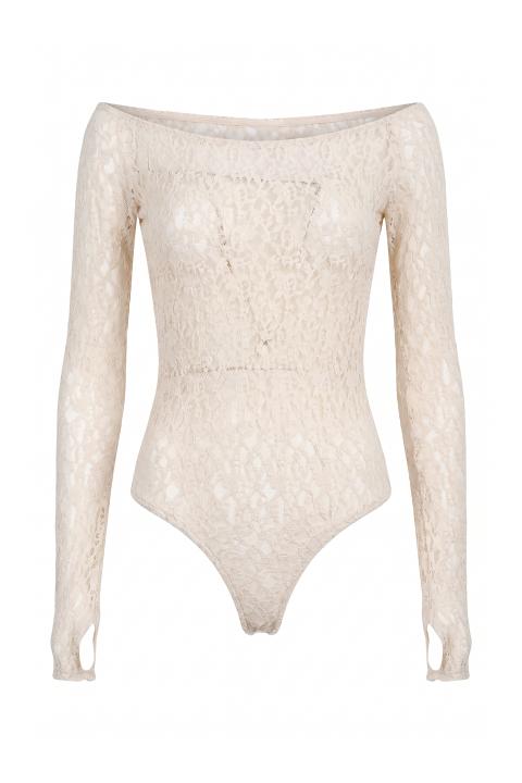 Body scollo barca pizzo panna - Autunno - Inverno 2027 | Brend