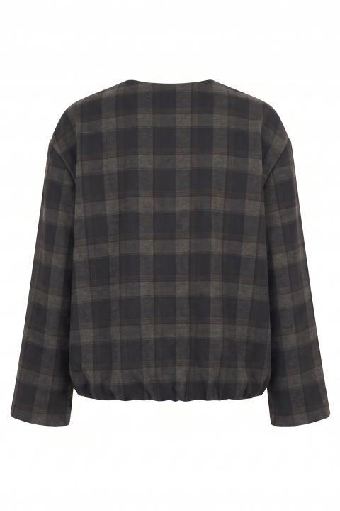 Bomber check check blu - Autunno - Inverno 2027 | Brend