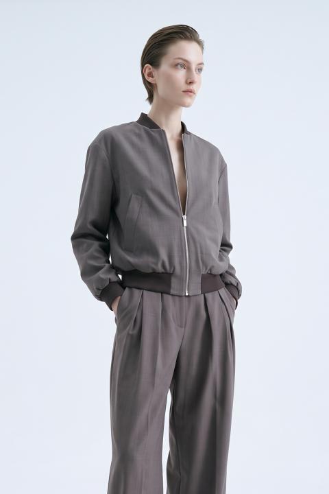 Bomber polsini costina fango - Autunno - Inverno 2027 | Brend